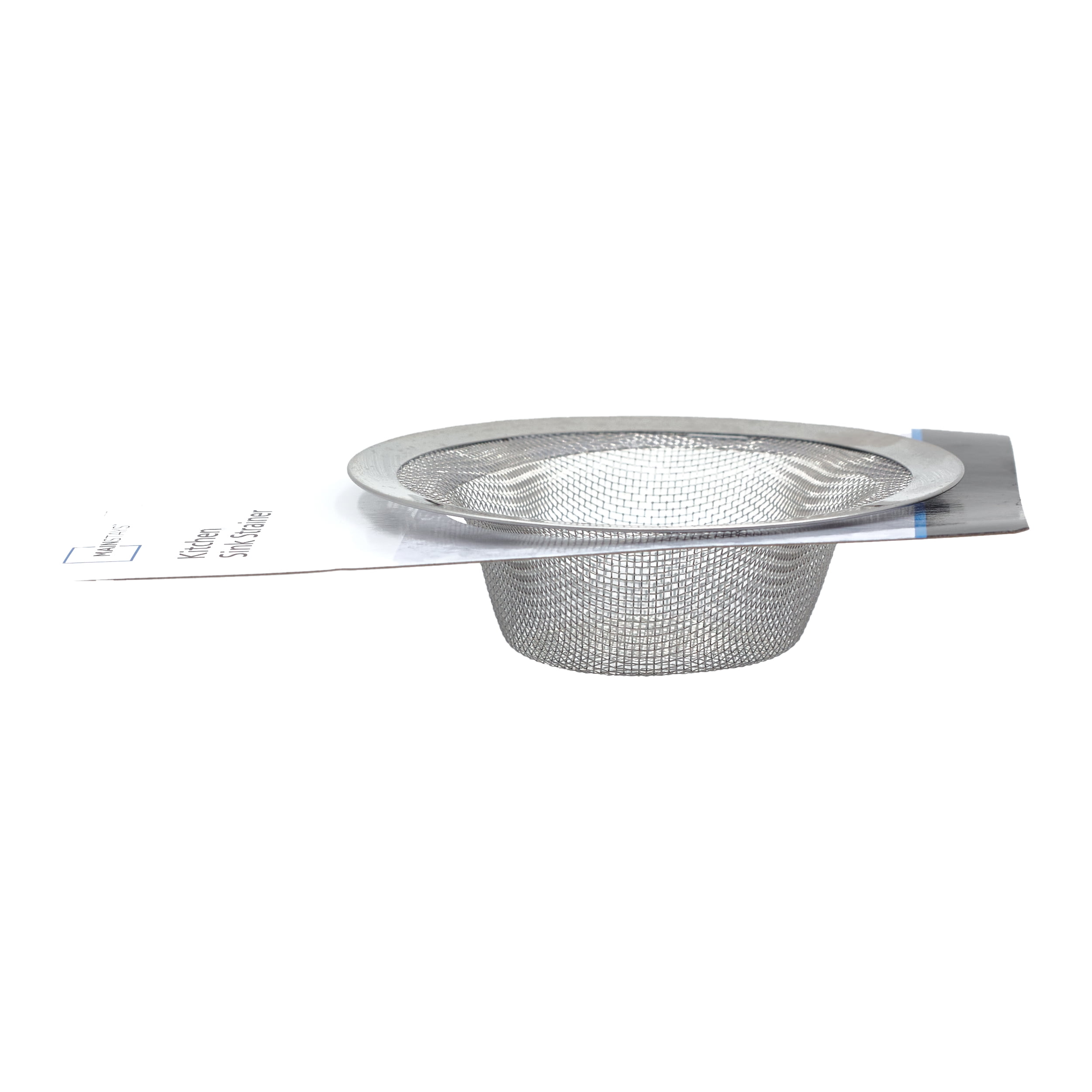 Mainstays Stainless Steel Universal Shower Strainer with Rubber Gasket - Gray - 5.75 in