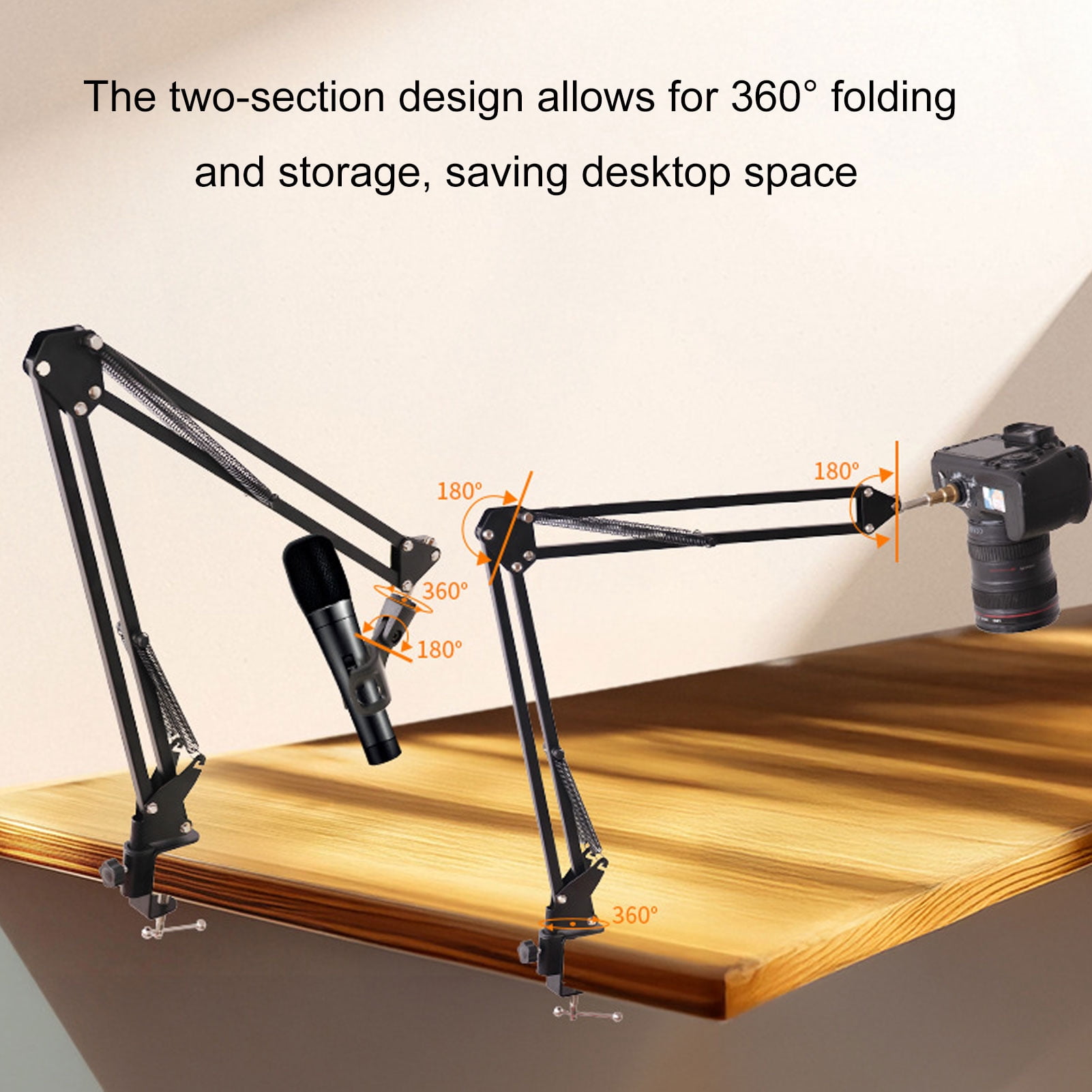 Microphone Mounting Bracket Boom Microphone Mounting Bracket Microphone Suspension Boom Mic Scissor Arm Stand Holder