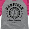 thumbnail image 3 of Garfield - Varsity Seal - Toddler & Youth Girls Raglan Graphic T-Shirt, 3 of 4