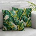 thumbnail image 3 of GOSMITH  Palm Leaves Decorative Throw Pillow Cover Case,Tropical Palm Leaves Jungle Leaf Outdoor Pillow Cases Square Cushion Covers for Sofa Couch Bed, 3 of 5