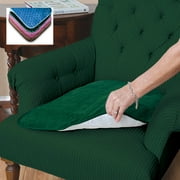 Angle View: Waterproof Chair Protector-Almond
