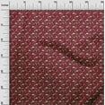 thumbnail image 3 of oneOone Tissu Polyester Spandex Bordeaux Dinosaure Coloré Matériel de Robe Imprimé Tissu au Mètre 56 Pouces de Large, 3 of 5