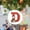 D, variant on EDHITNR 26 Letter Christmas Snowman Pendant, Acrylic Car Pendant Saint, Festive Decorative for Vehicle Home Office Gifts