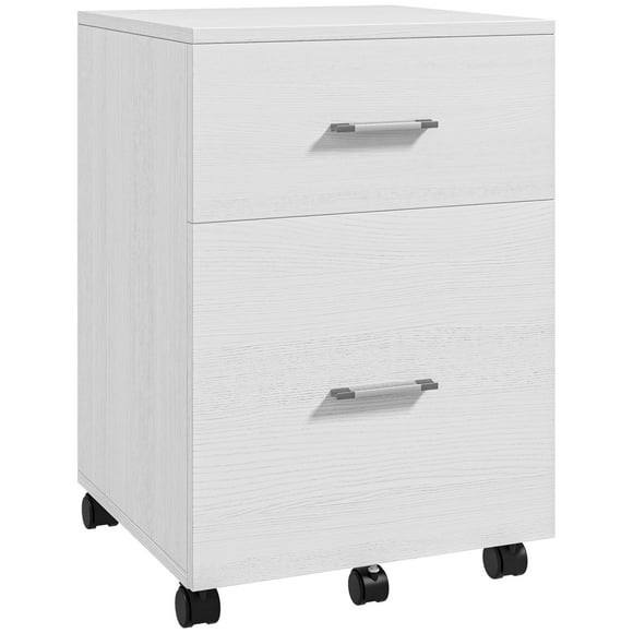 Vinsetto Mobile File Cabinet, 2-Drawer Filing Cabinet with Wheels