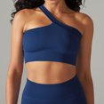 thumbnail image 3 of Mittory Women's One Shoulder Ribbed Knit Seamless Backless Sleeveless Going Out Trendy Tank Tops Summer Yoga Crop Tops, 3 of 4