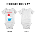 thumbnail image 3 of Luxembourg Map Flag Cute Baby Bodysuit Romper (White, 18-24 Months), 3 of 5