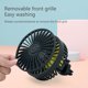 thumbnail image 4 of Ventilador USB para coche con luz ambiente RGB y aromaterapia - Ventilador multifunción giratorio de 360° de 3 velocidades para vehículo, hogar, oficina - Ventilador de refrigeración USB de 5V con, 4 of 8