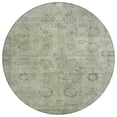 thumbnail image 2 of Addison Rugs Chantille Indoor/Outdoor Transitional Border Sage Machine Washable Round Rug, 8' x 8', 2 of 7