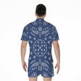 thumbnail image 2 of Blue Paisley Bandana Short Sleeve Men'S Rompers, Bandana Pattern Casual Summer Jumpsuits Outfit, 2 of 4