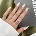 thumbnail image 3 of Pink CZ Teardrop Statement Ring, 3 of 9
