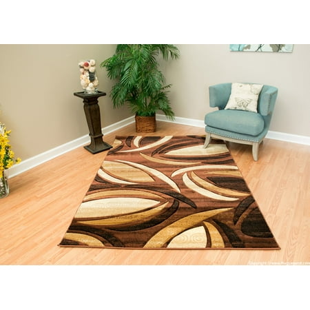 Chocolate Antique Round Rug - Rug Legend Modern High Quality Hand Carved Area Rug 6'5