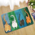 thumbnail image 4 of Doormat Cat Pattern Non Slip Paillasson Chat Kitchen Curtains For  Welcome Doormat Carpet Mat Indoor Outdoor Entrance, 4 of 8