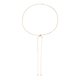 thumbnail image 1 of Chain Necklace with Ball Pendant Long Tassel Ornamental Dress Up Jewelry Snake Chain Casual Choker N--Gold-Product code 51812 Gold, 1 of 5