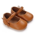 thumbnail image 2 of Yoyauz Baby Girl Mary Jane Shoes Anti Slip Rubber Sole Ballet Slippers Princess Dress Wedding Shoes Newborn Kids Shoes Toddler Shoes（0-12 Month）, 2 of 7