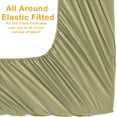 thumbnail image 3 of Elegant Comfort 1500 Series Wrinkle & Fade Resistant Ultra Soft 4-Piece Bed Sheet Set with Deep Pockets, Full Sage/Green, 3 of 4
