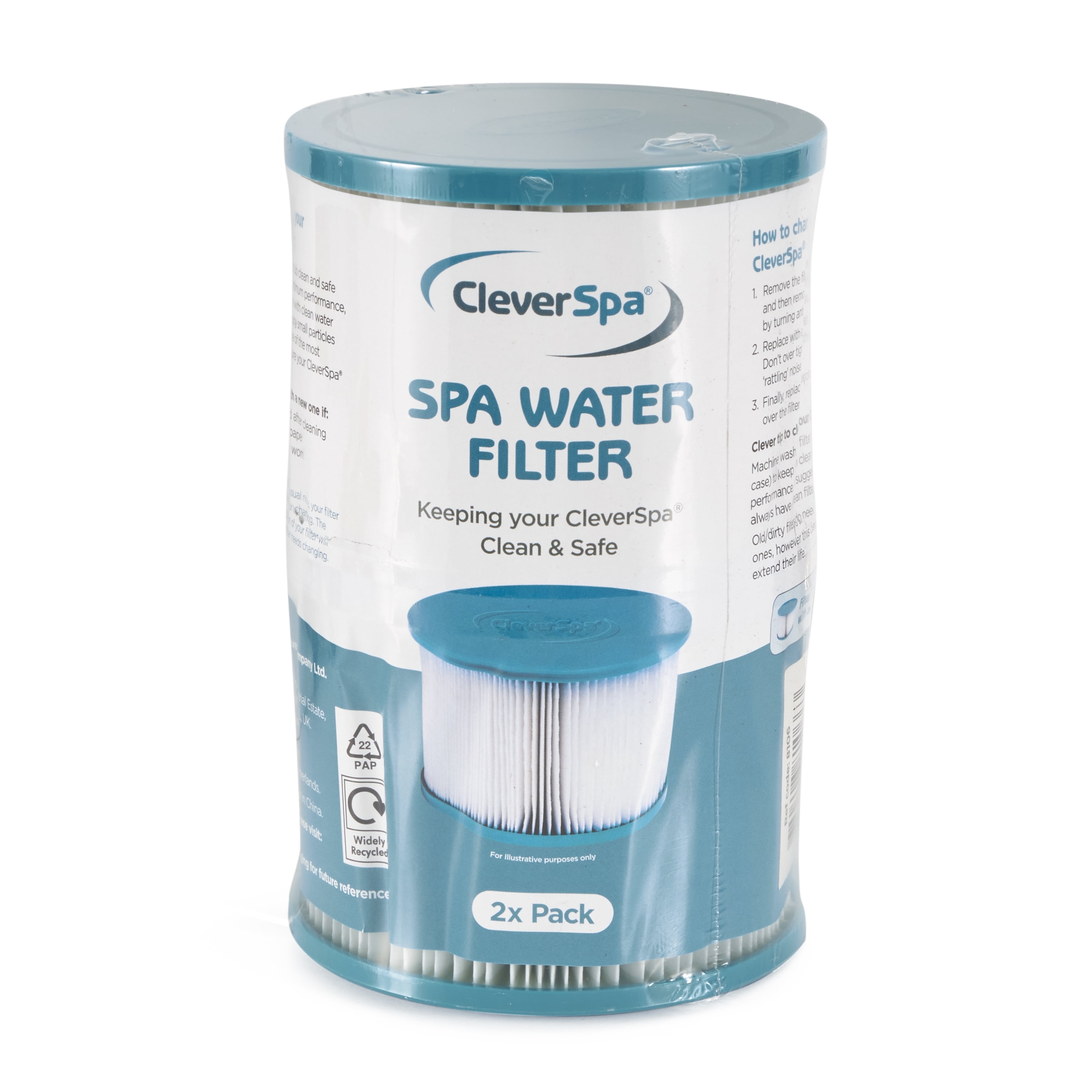CleverSpa Water Filter Hot Tub TWIN PACK *FAST DISPATCH* 