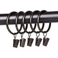 thumbnail image 4 of Set of 14 Curtain Rings with Clips, 1.75 Inch Inner Diameter, Fits Up to 1 1/2 Inch Rod, Oil Rubbed Bronze, 4 of 5