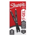 thumbnail image 1 of Sharpie S-Gel, Gel Pens, Bold Point (1.0 mm), Black Ink, 12 Count, 1 of 9