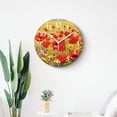 thumbnail image 4 of 12 Inch Wall Clock Battery Operated Silent Clock Decorative for Office, Kitchen, Outdoor, Living Room，aSeaof Blossom in The Spring Time Art, 4 of 4