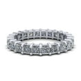 thumbnail image 2 of Natural 2.70Ct Princess Cut Diamond Shared Prong Women's Anniversary Wedding Eternity Band Ring Solid 950 Platinum, 2 of 3