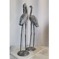 thumbnail image 6 of Aluminum Pair of Decorative Cranes, an Elegant Home Accent 26" x 11" x 48"H, 6 of 11