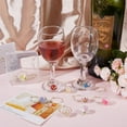 thumbnail image 4 of 1Box DIY Wine Glass Charms Making Kits include 10Pcs 10 Colors Transparent Glass Globe Pendants and 15Pcs Brass Wine Rings Mixed Color Glass Globe Pendants: 19.5~25x0.8~16mm Hole: 2mm, 4 of 5