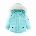 thumbnail image 3 of XXWXYD Toddler Boys Girls Snowsuit Set, Hooded Down Jacket & Ski Bib Pants, Baby Winter Jumpsuit Coat Kids Outwear 12M-5T, Windproof Insulated 2 Piece, 3 of 8