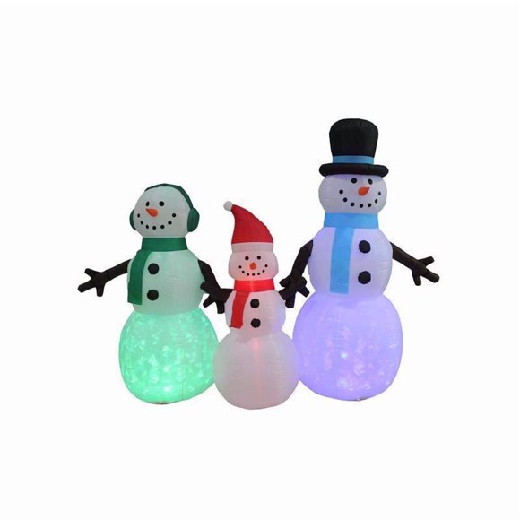 INFLAT SNOWMAN FAMILY 8'(Pack of 1)