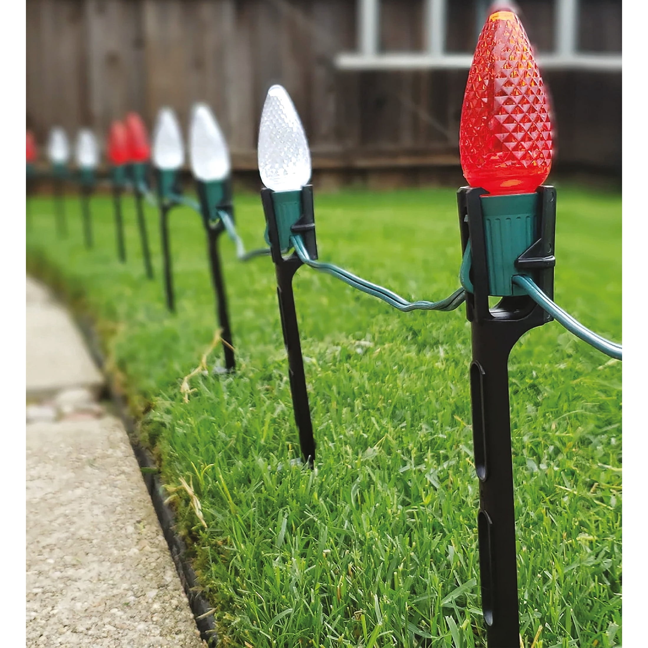Premium Light Stakes, Black, 11", 25 Count, by Holiday Time