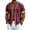 Wine #53, variant on Mens Button Down Short Sleeve Shirt Baseball Jersey Style Hawaiian Beach Vacation Wedding Shirts, 3XL