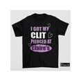 thumbnail image 1 of Camiseta "Me hice un piercing en el clítoris en casa de Clarie", camiseta de humor para adultos, camisetas desquiciadas, regalos inapropiados, camiseta humorística, camiseta de memes divertidos, sudad, 1 of 7