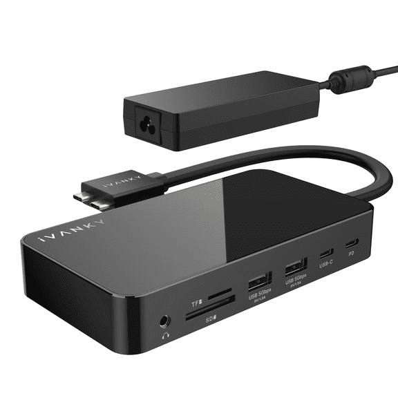 iVANKY 12-in-2 FusionDock 1 for M5 MacBook Pro Docking Station,Dual 4K@120Hz Monitor for M1-M5