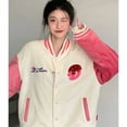 Kawaii Sanrios Hello Kitty Baseball Uniform Jacket Female Autumn