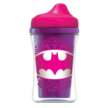 NUK Justice League Insulated Hard Spout Sippy Cup, Batgirl & Wonder Woman, 2-Pack