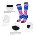 thumbnail image 4 of Bisexual Pride Flag Knee High Socks for Women Long Leg Warmers Socks, 4 of 7