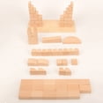 thumbnail image 4 of HLONK 1Set Roman Arch Bridge Stacking Building Block Brain Developmental Geometry Training Wooden Stacking Block Game, 4 of 11