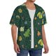 thumbnail image 2 of Balery Camp In The Forest Camisa Casual de Manga Corta con Botones para Hombre, Texturizada, Estilo Cubano, para Playa, Verano-XX-Large, 2 of 5