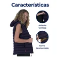 thumbnail image 3 of Chaleco de Dama Acolchado HikePath Impermeable Azul Oscuro Talla Extra Grande, 3 of 5
