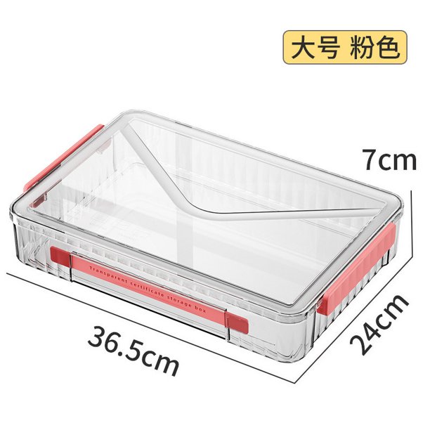 Caja de almacenamiento de documentos transparentes PET domésticos caja de almacenamiento de escritorio caja de almacenamiento de cajón portátil caja de almacenamiento