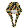 thumbnail image 3 of Kdxio Sunflowers And Bird Pattern Turban Hat for Women Men Comfortable Adjustable Cleaning Working Cap with Sweatband, 3 of 8