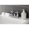 thumbnail image 2 of Kingston Brass KB4601BX Metropolitan 4 in. Centerset Bathroom Faucet with Pop-Up Drain, Polished Chrome, 2 of 5