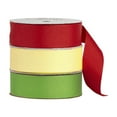 thumbnail image 6 of (2 pack) Offray Ribbon, Yellow 7/8 inch Satin Grosgrain Polyester Ribbon, 9 feet, 6 of 7