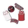 thumbnail image 1 of Crocs Jibbitz NBA Chicago Bulls 5 Pack Shoe Charms | Jibbitz for Crocs, 1 of 4