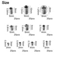 thumbnail image 4 of 200Pcs Metric Stainless Steel Socket Head Hex Cup Point Screws Assortment Kit, 4 of 10