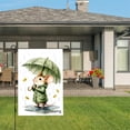 thumbnail image 3 of Amhnf Mouse With Umbrella In Rain Garden Flag For Home Outdoor Garden Yard Decor 12x18 inch, 3 of 5