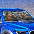 thumbnail image 4 of Xixirimido Car Windshield Sun Shade Foldable Sunshade Front Window Cover Sun Visor for Trucks SUVs Sedan Universal Car Interior Accessories, Cute Capybaras, 4 of 8