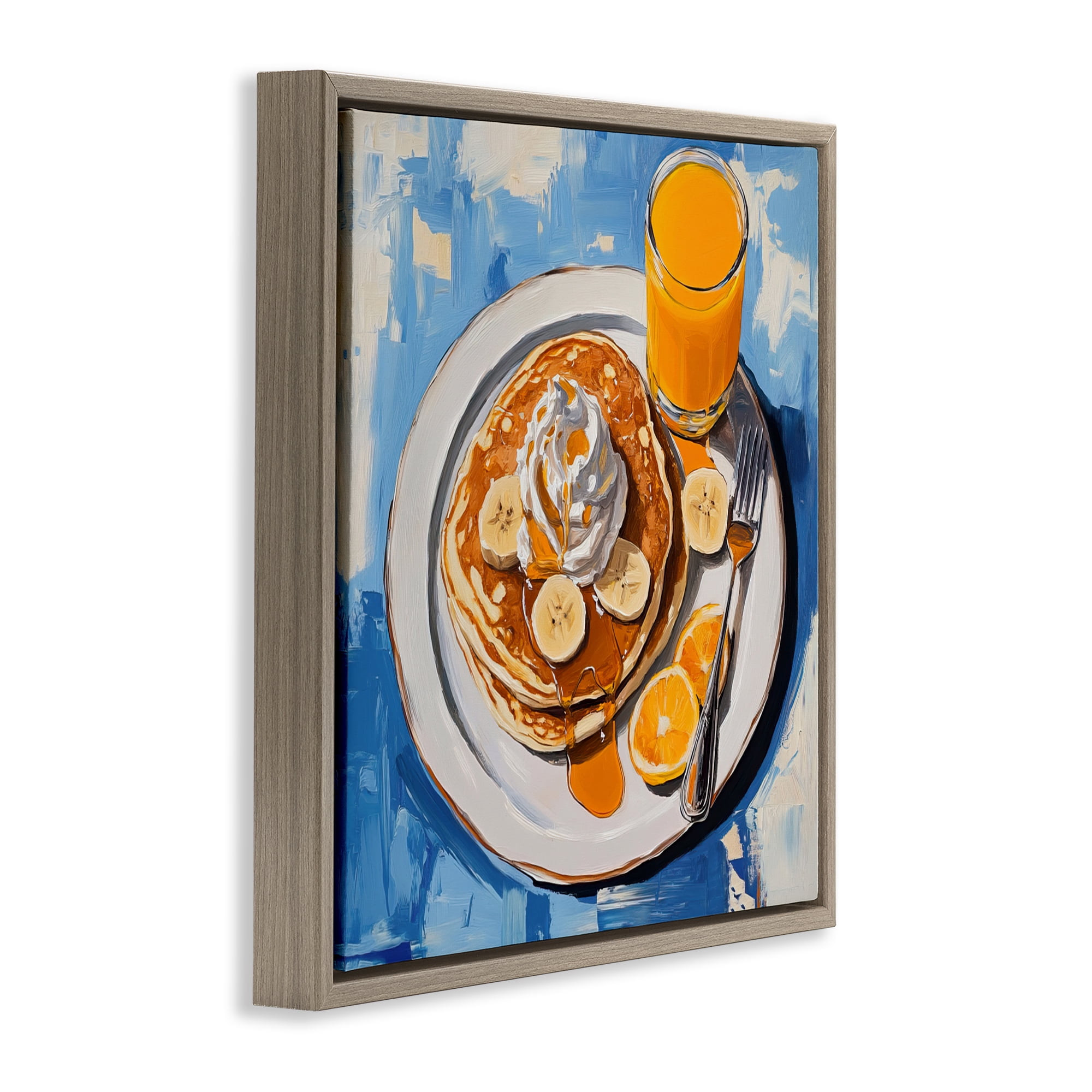 Stupell Industries Banana Bliss Sunshine Brown Framed Floater Canvas Wall Art, design by Tina LeCour