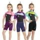 thumbnail image 5 of Traje de neopreno para niños Ropa de buceo cómoda para mantener el calor Mangas cortas protectoras a prueba de sol Ropa de natación para piscina Playa Vestir Gris + Verde M Inevent OD003692-07, 5 of 6