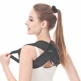 thumbnail image 2 of Black Size S Elastic Resistance Band For Posture Correction, Shoulder Opening & Back Toning - With Ergonomic Design For Comfortable Use - For Women, Men, Office Workers, Fitness, 2 of 4