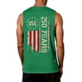 thumbnail image 4 of LNZGNM Men's American Flag Tank Tops Plus Size Sleeveless Patriotic Shirt Muscle Graphic Tank Tops Stylish Gym Tee Shirts,Green S, 4 of 4